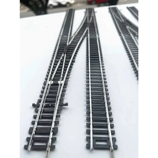 H0 scale train track, single ramp. 