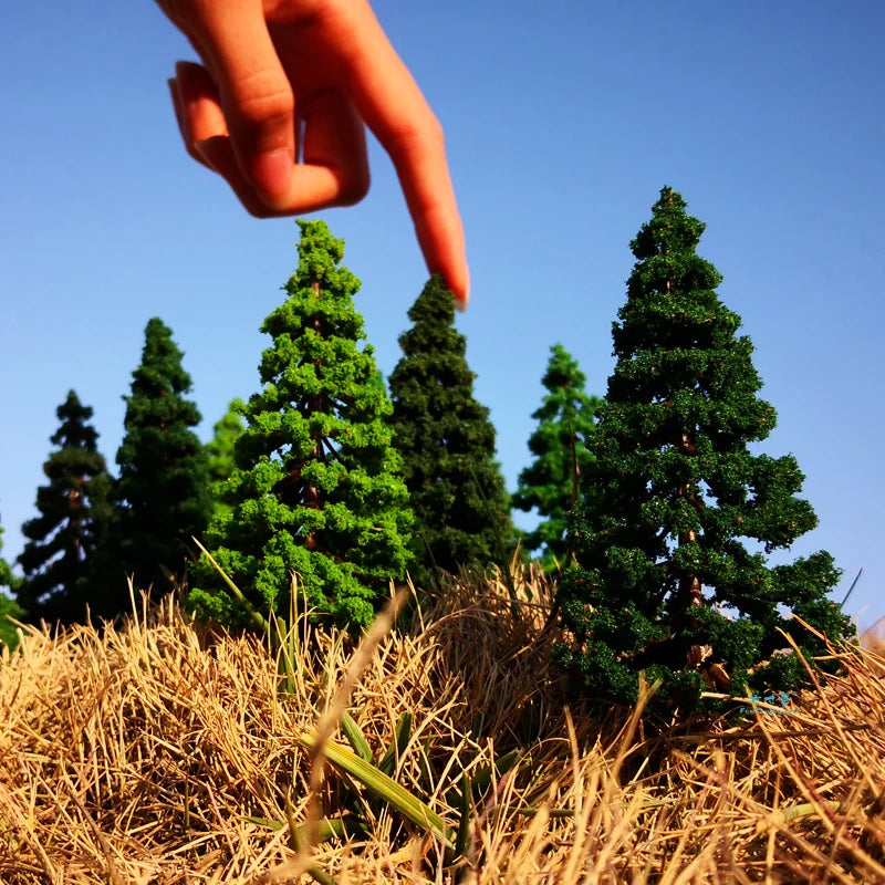 Sapins, échelle HO, 10 pièces