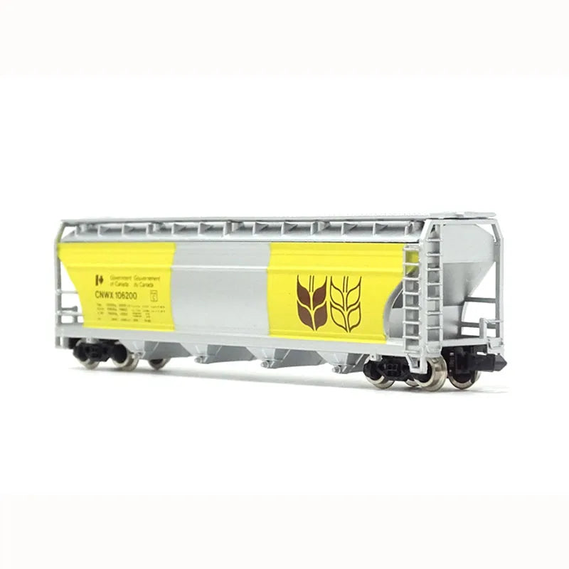 Wagon céréalier jaune, échelle N 1/160