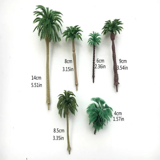 Miniature palm tree, 6 pieces 