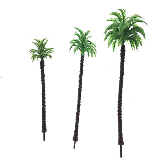 Palm trees scale 9cm 11cm 13cm, ABS plastic model 