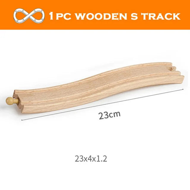 Piste de Train en bois, accessoires adaptés aux pistes en bois Brio