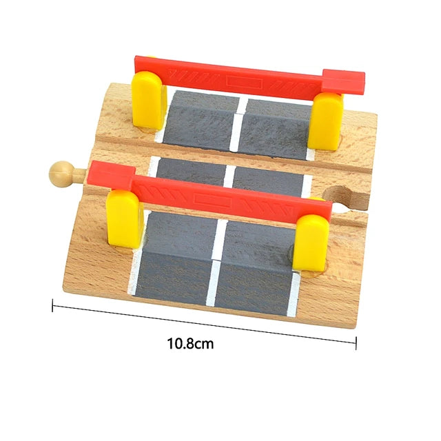 Kindereisenbahngleise aus Holz, alle Arten von Brückenschienen, geeignet für Bio 