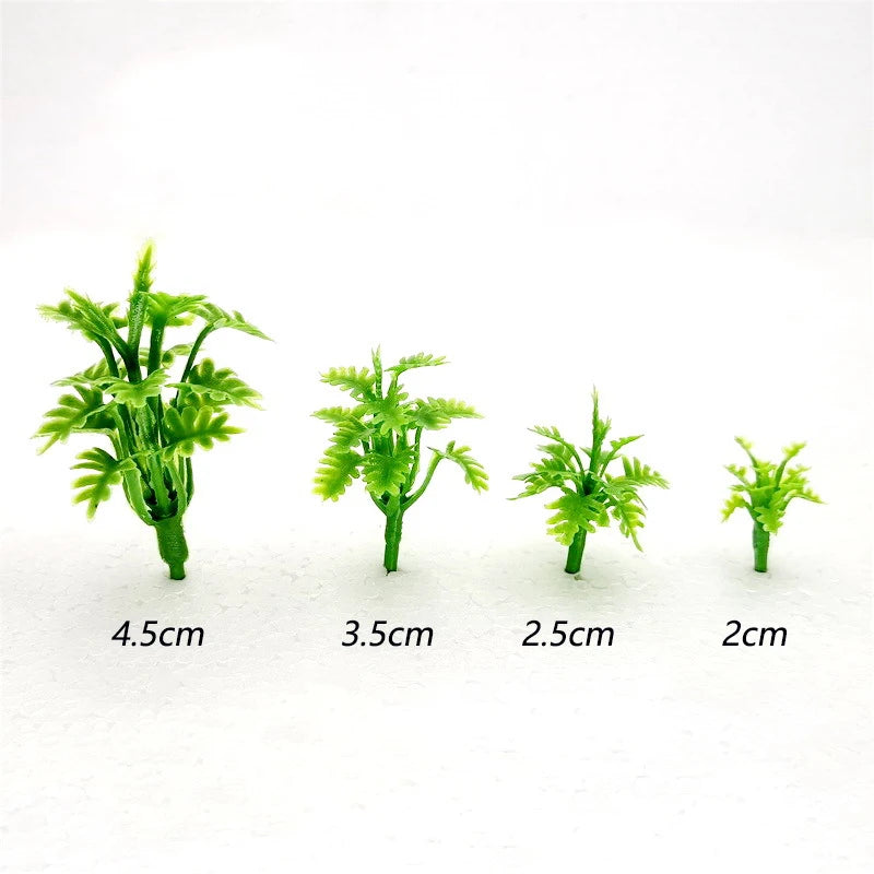 ABS plant e 2cm to 3.5cm, 100 pieces 