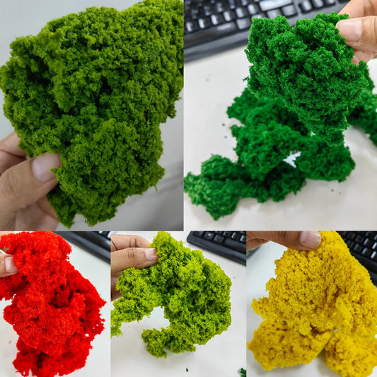 Bushes, tree cluster, vegetation materials, H0 scale, 60g 