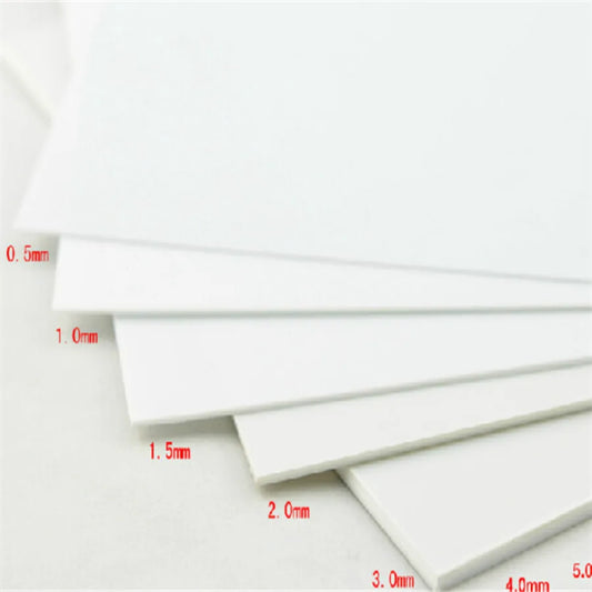 Plaques en plastique PVC, 300x200mm, épaisseur 1mm, 2mm, 3mm, 5mm, 7mm, 9mm
