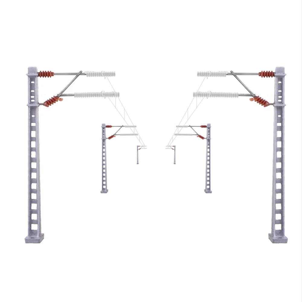 Poteaux de train à l'échelle N 1:160 pour diorama, 4 pièces/lot, fournitures pour modélisme ferroviaire, kits exécutifs