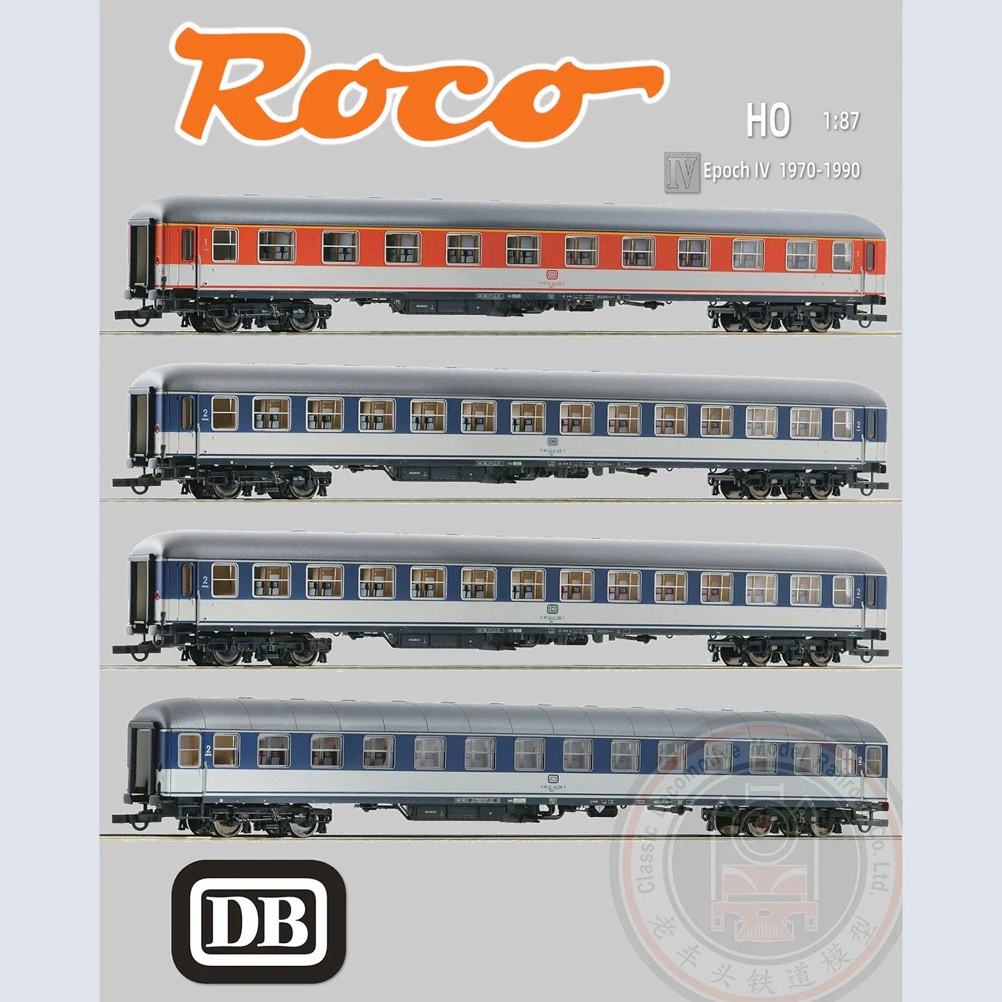 Coffret ROCO voitures SB, échelle HO - 1/87