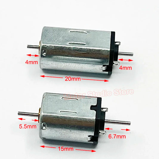 Moteur à double arbre N30 N20, 10mm x 12mm, 6V-12V, 15000 tr/min/20000 tr/min, double axe, grand couple, bricolage, jouet, modèle de Train de voiture, 1 pièce