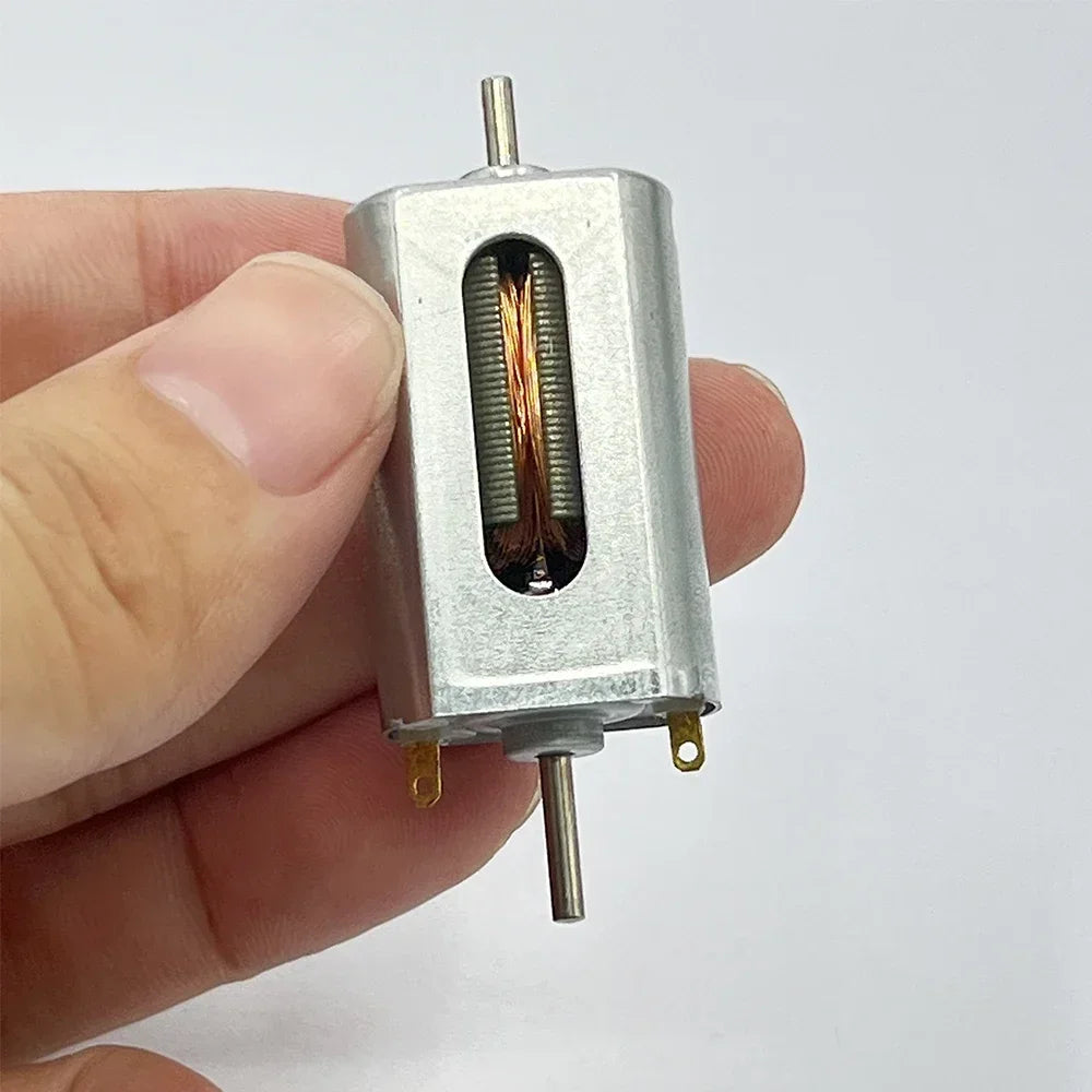 Micro moteur à balais de carbone FK-180PH, 20mm, DC 6V-12V, moteur électrique à grande vitesse, arbre unique/double, bricolage, fente HO, voiture, bateau, Train