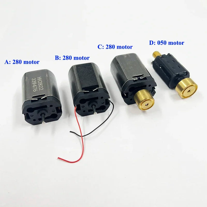 Motor de doble eje de alta velocidad con microrotor de 5 polos y doble eje, 050/280 CC, 6 V-12 V, para maquetas de trenes a escala HO. 