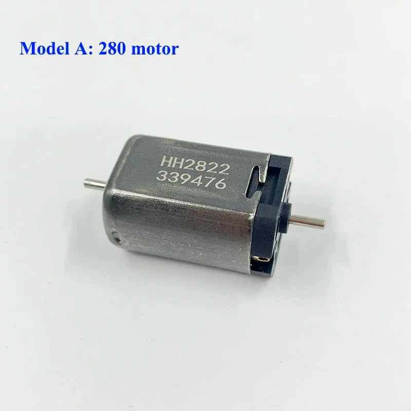 Motor de doble eje de alta velocidad con microrotor de 5 polos y doble eje, 050/280 CC, 6 V-12 V, para maquetas de trenes a escala HO. 