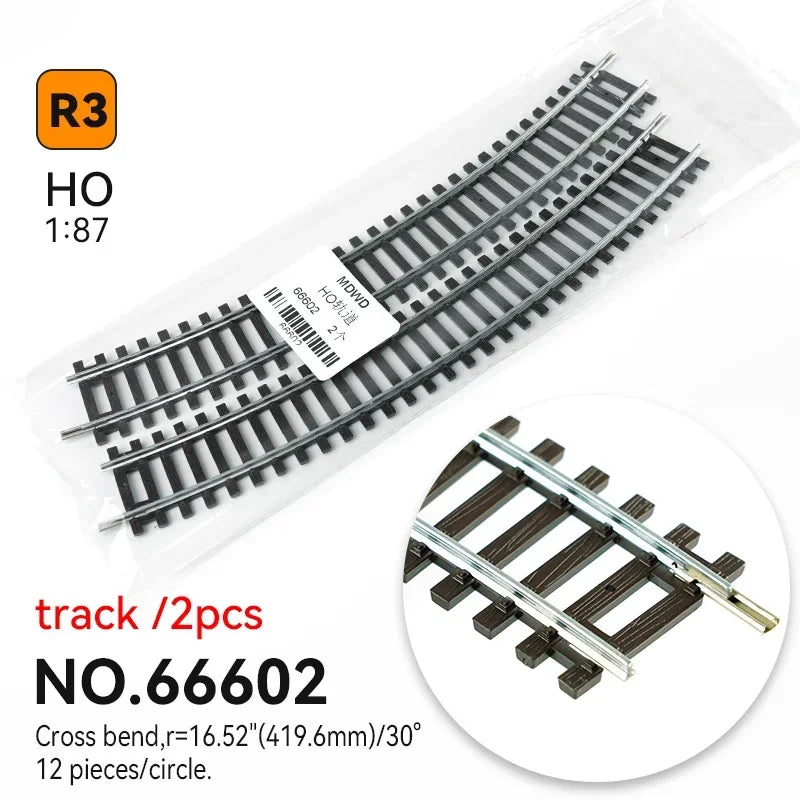 Ho échelle 1/87 modèle de voie de Train chemin de fer - Nickel argent