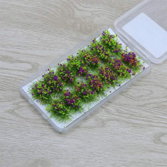 Miniaturgras mit gegliederten Blumen, 1 Box 