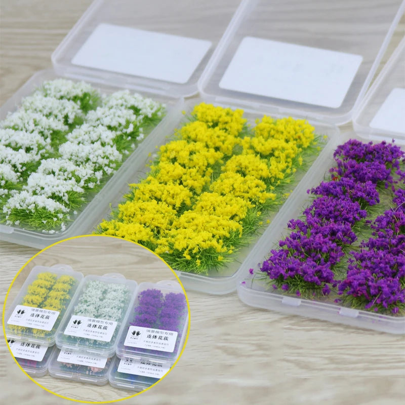 Miniaturgras mit gegliederten Blumen, 1 Box 