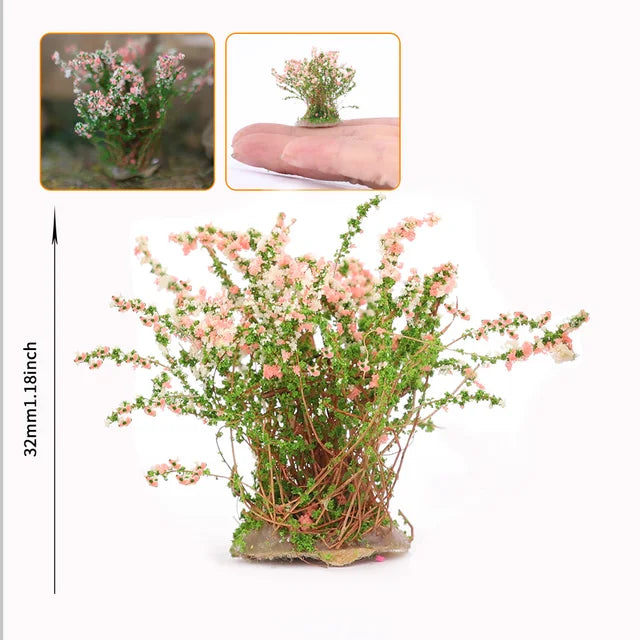 6pcs DIY simulation bushes executive shurb flowers nimble sand table architecture building layout eGarden decoration 