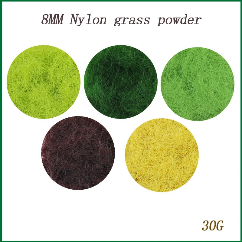 Nylon grass flocking 8MM, 30G 