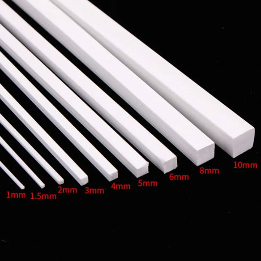 ABS square rod, 0.5mm-10mm 