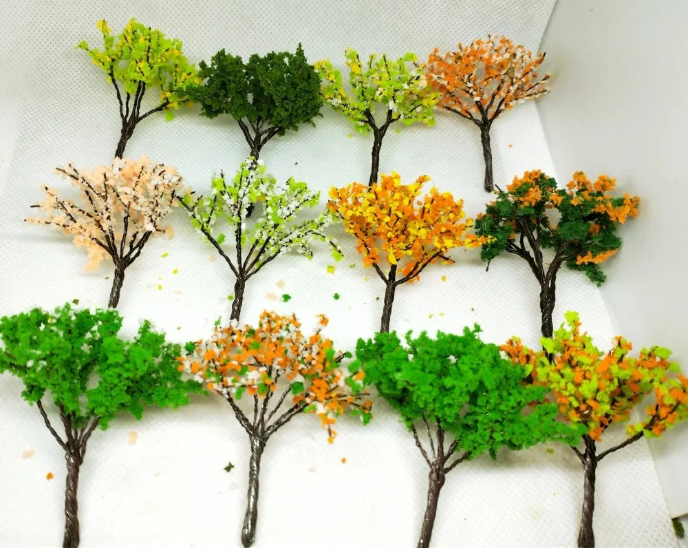 Colorful trees, 12 pieces 