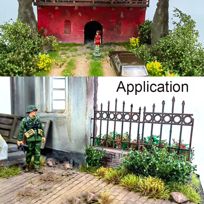 Simulation of foliage, thickets and bushes, diorama materials 