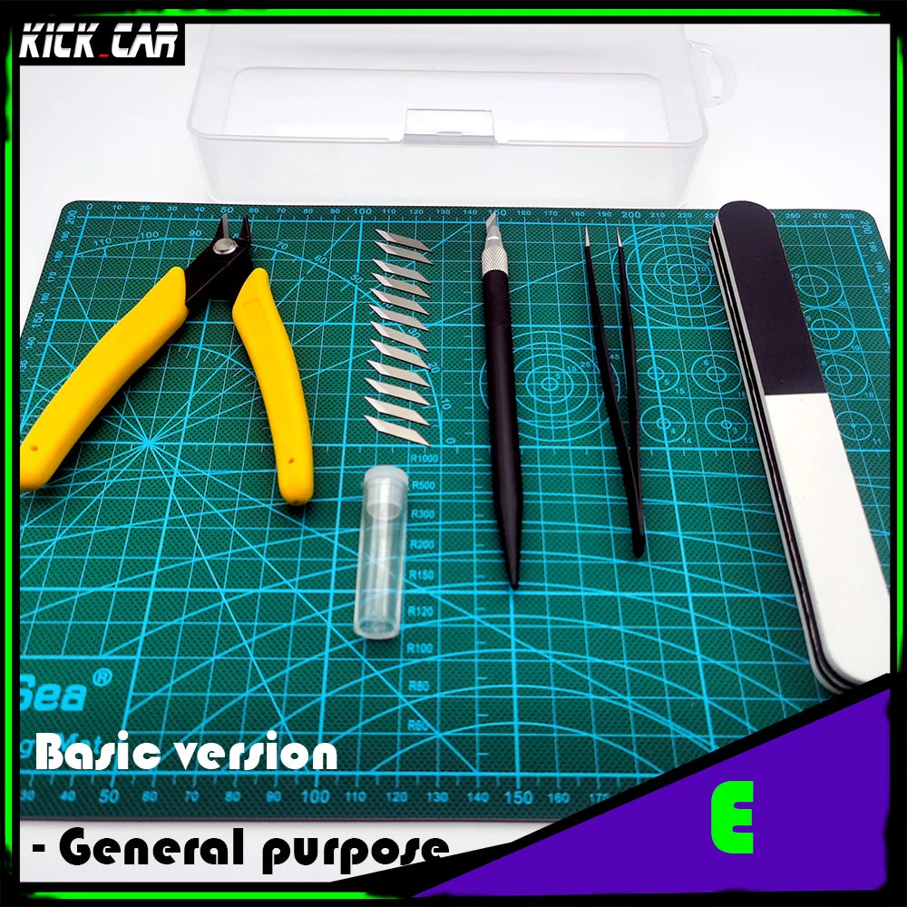 Model making tools, Repair kit, pliers, cutting mat 