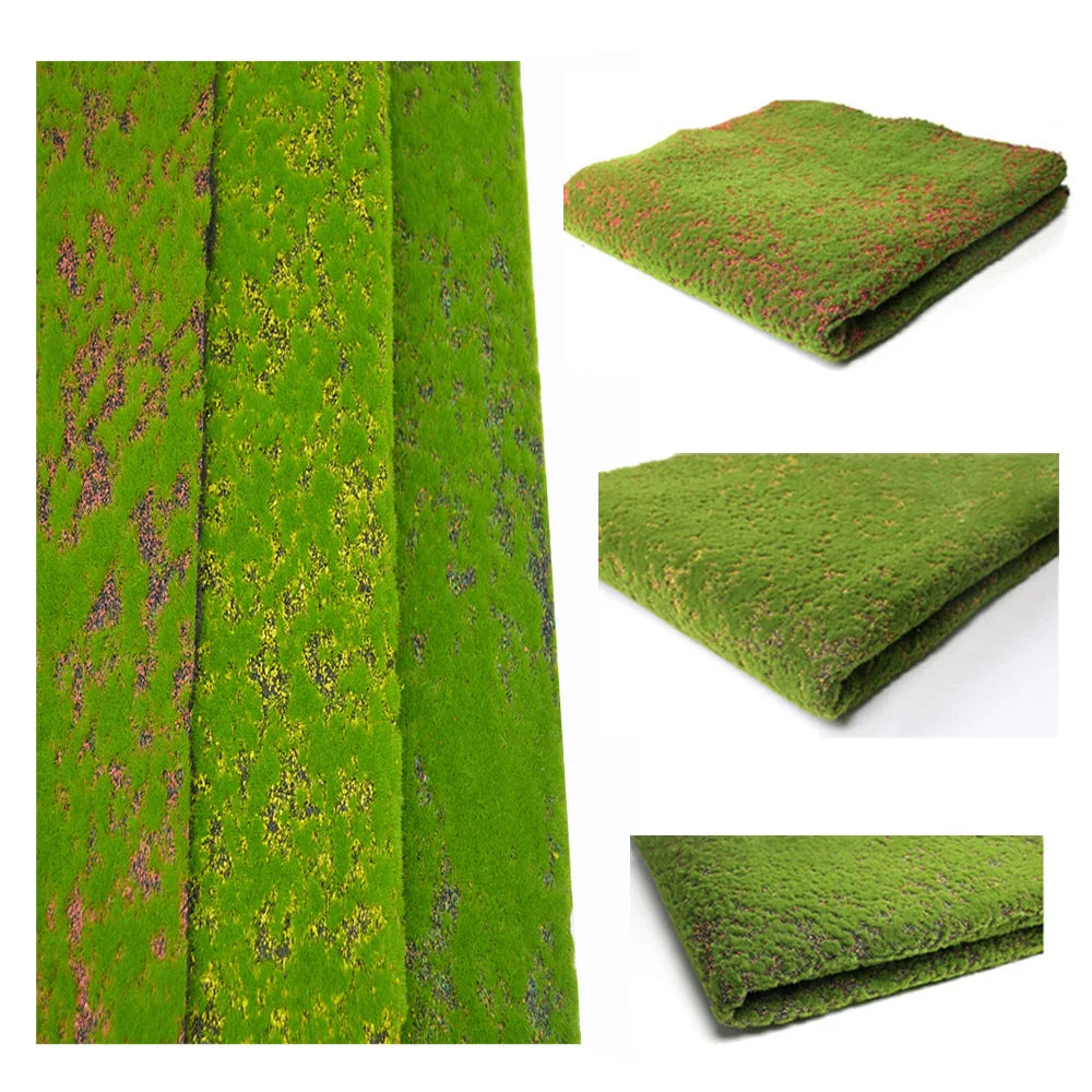 Simulation Grass Mat Model for DIY Sand Table Lawn Building Scene Layout Size 25x50cm Diorama Materials 