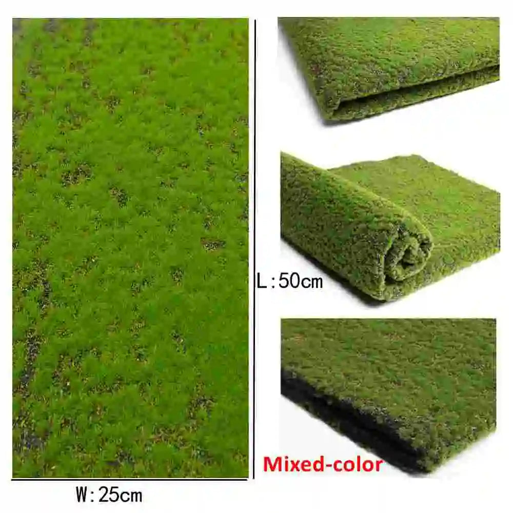 Simulation Grass Mat Model for DIY Sand Table Lawn Building Scene Layout Size 25x50cm Diorama Materials 