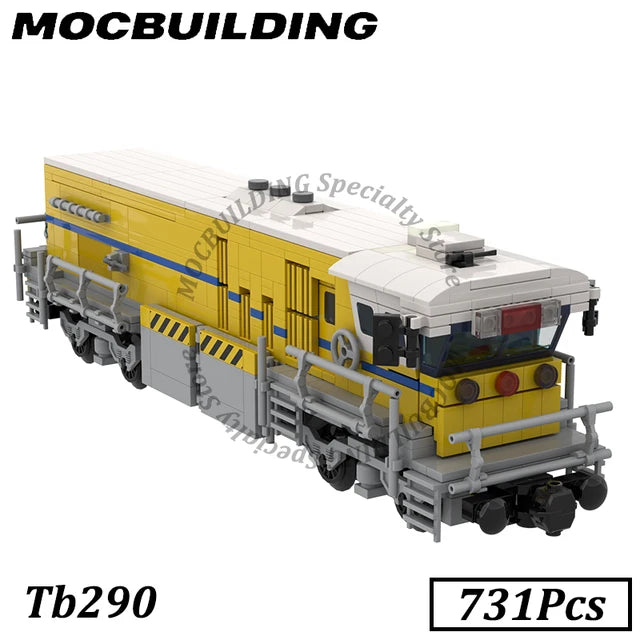 MOC train model, US type locomotive 