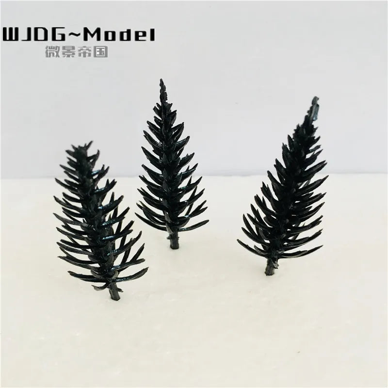 Mini plastic pine tree, 6.5 cm 