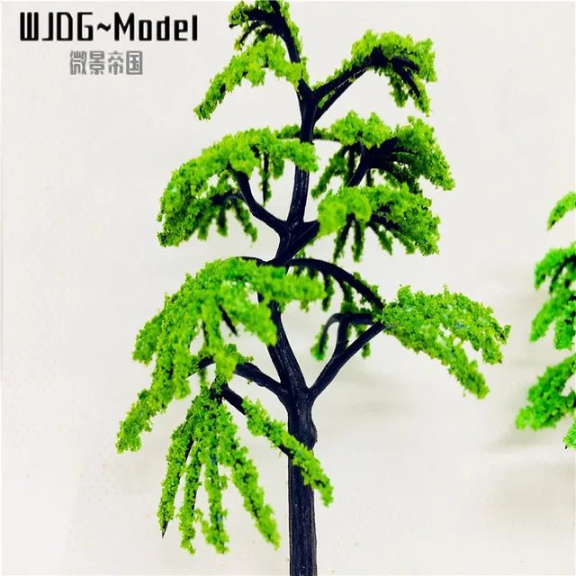 100 miniature trees, height 9.5cm, in ABS plastic