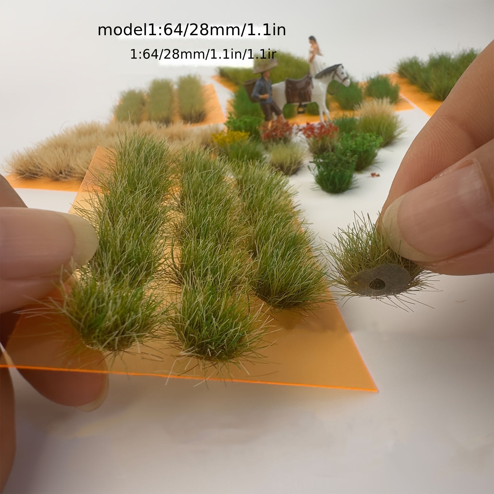 Customer Favorite 10mm Grass Cluster Lawn Model Miniature Scene Military Model Sand Table Model Train Model Micro Landscape DIY 135 148 172 187m Oh Xing Grass Needle Simulation Grass