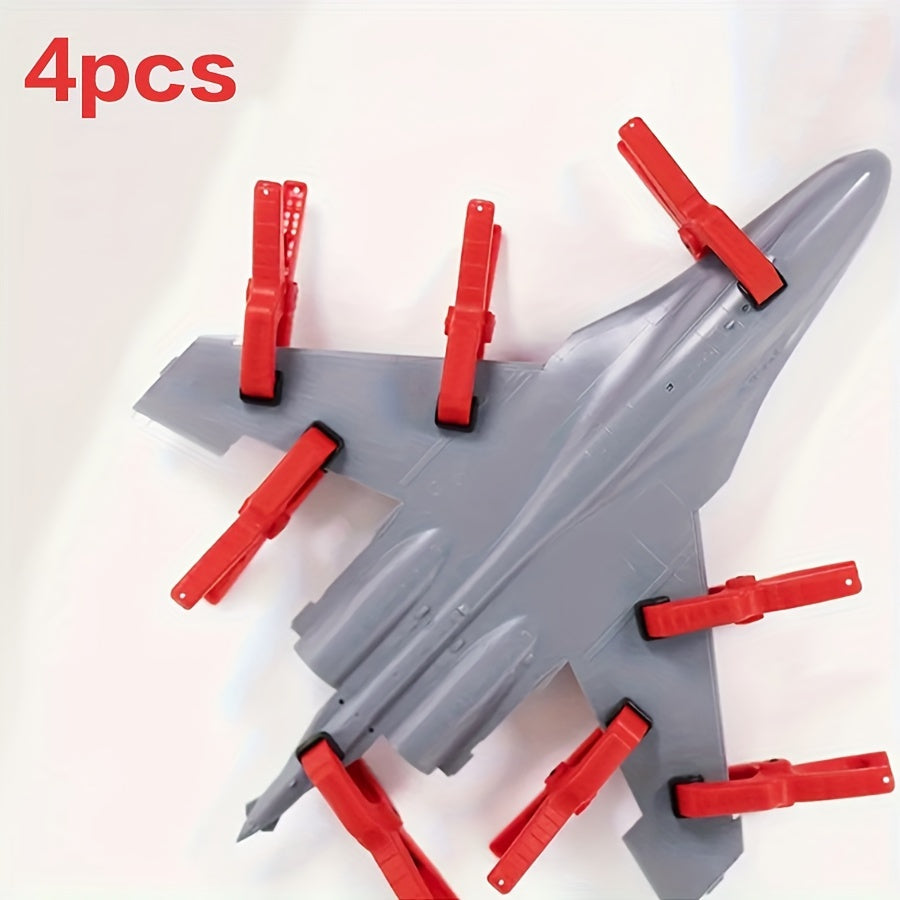 4pcs Plastic Model Tool Holders with AntiSlip Pads Durable DIY Hobby Accessories for Model Making and Repairing